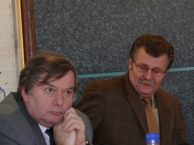Dr. Szabó Zoltán és Muhari Pál elnökségi tag